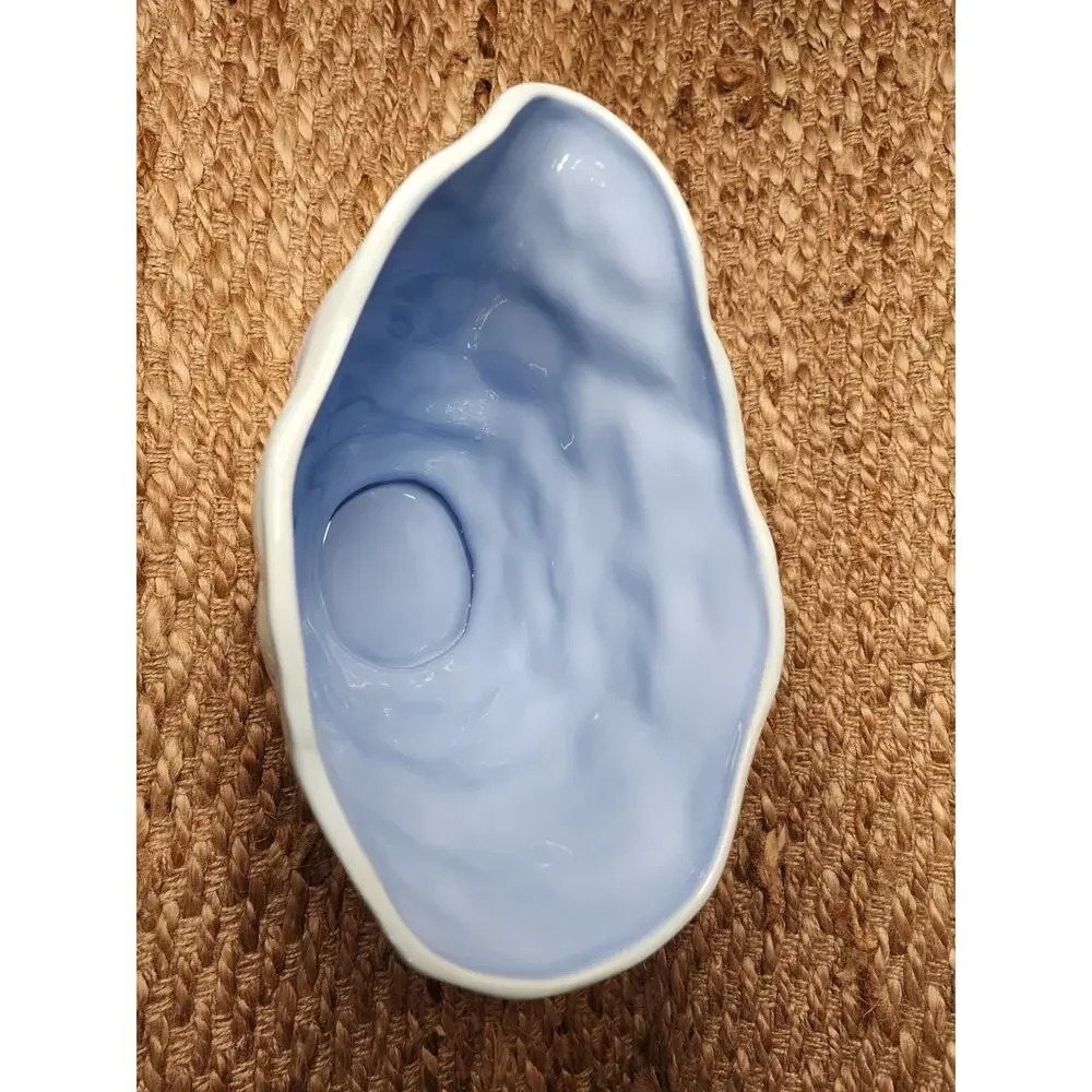Vintage Côte d'Azur Blue Ceramic Planter Vase Centerpiece Home Decor